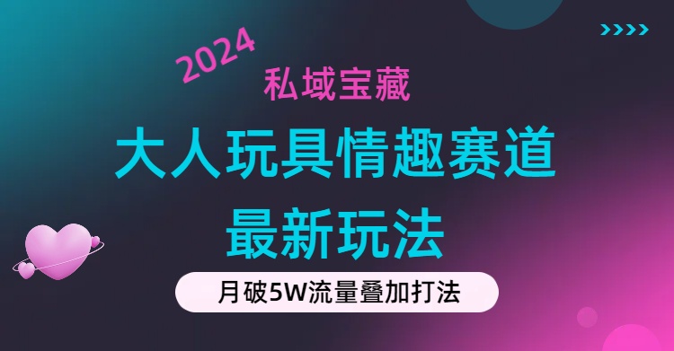 （11541期）私域宝藏：大人玩具情趣赛道合规新玩法，零投入，私域超高流量成单率高-聊项目