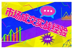 市场成交实战经验,从认知觉醒到实操落地,快速掌握市场开拓与成交核心能力-聊项目