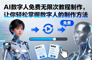 AI数字人免费无限次教程制作,让你轻松掌握数字人的制作方法-聊项目