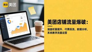 美团店铺流量爆破:涵盖权重提升、付费投流、数据分析,系统教学流量运营-聊项目