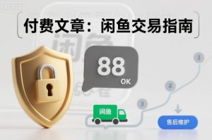 付费文章：闲鱼交易指南，怎么才能降低被坑被马扁的概率-聊项目