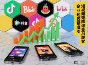 企业短视频精准引流矩阵获客,短视频矩阵爆量战法-聊项目