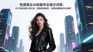 性感美女AI绘画专业提示词库：近千张成品图+提示词，直接复制使用，出图质量媲美专业画师-聊项目