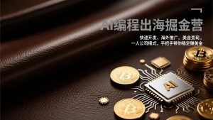AI编程出海掘金营:快速开发、海外推广、美金变现,一人公司模式,手把手带你稳定赚美金-聊项目