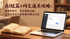 AI短篇+网文通关攻略:看懂就能写、写完就能过稿,让写作变现不再依赖天赋与文笔-聊项目