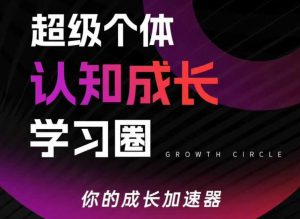 超级个体认知成长学习圈，你的成长加速器，用认知破局，用行动变现(更新)-聊项目