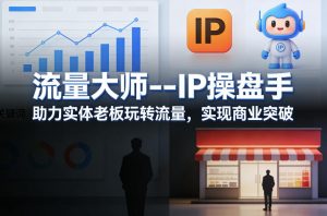 流量大师—IP操盘手,助力实体老板玩转流量,实现商业突破-聊项目