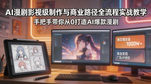 AI漫剧影视级制作与商业路径全流程实战教学，手带你从0打造AI爆款漫剧-聊项目