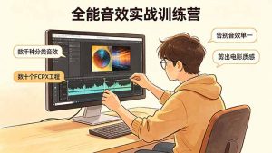 全能音效实战训练营：数千种分类音效+数十个FCPX工程，告别音效单一，剪出电影质感-聊项目