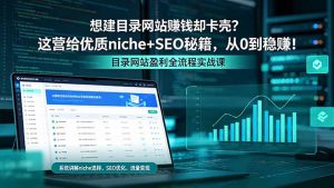 想建目录网站赚钱却卡壳？这营给优质 niche+SEO 秘籍，从 0 到稳赚！-聊项目