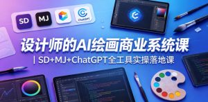 设计师的AI绘画商业系统课｜SD+MJ+ChatGPT全工具实操落地课-聊项目