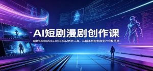 AI短剧漫剧创作课:玩转Seedance2.0与 Sora2两大工具,从剧本制图到商业片完整落地-聊项目