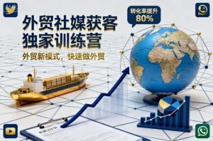 外贸社媒获客独家训练营，外贸新模式，快速做外贸(更新26年6月)-聊项目