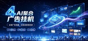 全域广告流量聚合，AI无人挂机稳赚佣金，打造长期稳定被动收入副业-聊项目