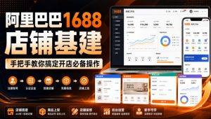 阿里巴巴1688店铺基建,手把手教你搞定开店必备操作(更新8月)-聊项目
