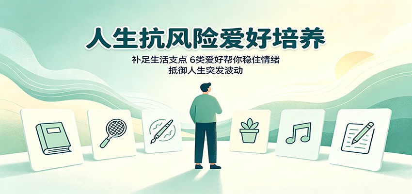 人生抗风险爱好培养：补足生活支点，6类爱好帮你稳住情绪，抵御人生突发波动-聊项目