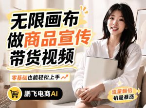 不用模特不用拍，AI生成电商带货视频｜无限画布从0到1搭建教程，全程实操演示，新手也能跟着落地-聊项目