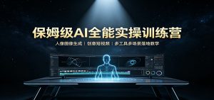 保姆级AI全能实操训练营:人像图像生成,创意短视频,多工具多场景落地教学-聊项目