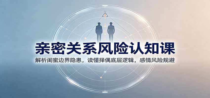 亲密关系风险认知课：解析闺蜜边界隐患，读懂择偶底层逻辑，感情风险规避-聊项目