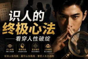 付费文章:识人的终极心法——看穿人性破绽-聊项目