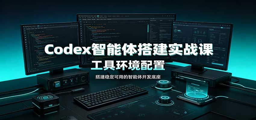 Codex智能体搭建实战课:工具环境配置,自定义技能开发,多业务自动化教学-聊项目