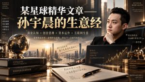 某星球精华文章——孙宇晨的生意经-聊项目