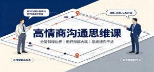 高情商沟通思维课：分清解释边界，避开辩解内耗，职场博弈干货-聊项目