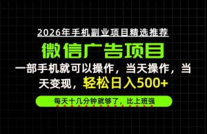 当天做当天见收益,一部手机就能操作,普通人绝对不能错过的副业项目!-聊项目