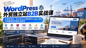 WordPress外贸独立站B2B实战课:从域名主机、WordPress建站到Google SEO与询盘获客完整系统教学-聊项目