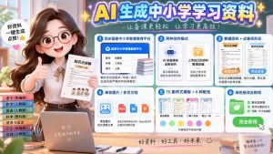 孩子的教辅别再乱买了:同步国家中小学智慧平台,AI一键生成图文教辅和试卷-聊项目