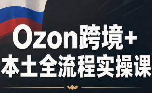 Ozon跨境+本土全流程实操课-聊项目