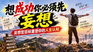付费文章：想成功你必须先妄想，妄想型目标重塑你的人生认知-聊项目