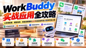 WorkBuddy 实战应用全攻略：从安装配置、模型选择、技能连接器到公众号自动创作及小程序开发上架-聊项目