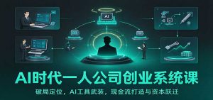AI时代一人公司创业系统课:破局定位,AI工具武装,现金流打造与资本跃迁-聊项目