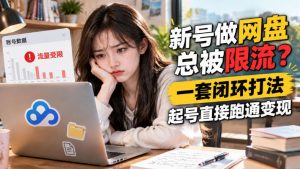 网盘拉新SOP：小白新号过限流-聊项目