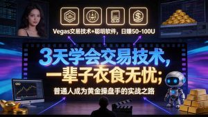3 天学会 顺势而为交易系统，趋势看得懂、下单有依据：软件自动帮你盯盘，新手也能稳定复利-聊项目