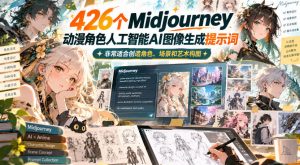 426个Midjourney动漫角色人工智能AI图像生成提示词，非常适合创造角色、场景和艺术构图-聊项目